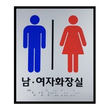 본s마켓_공공기관화장실표시판 안내 점자 촉지 전자 표지 화잘실_본s마켓, 옵션-체크_여자장.애인화장실