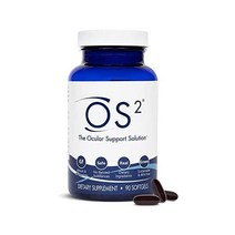 뉴지니스 OS2 안구 지원 솔루션 90개의 소프트젤 항산화제가 포함 눈 비타민 포러 AREDS2 A C 아연 오메가3 루테인 & 제아잔틴 안구건조증 황반지원 보충제B, 90