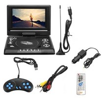 휴대용 DVD플레이어 CD플레이어 인치 홈 자동차 카드 케이블 화면 회전, 02 US PLUG, 02 US PLUG