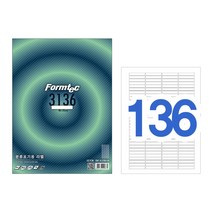 폼텍 LQ-3101 바코드용 라벨 (60단 20매), 폼텍 라벨 용지, 분류용 LQ-3136 (136단)