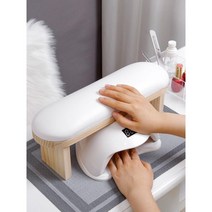 손목 쿠션 네일아트 거치대 네일샵 용품 받침대, B.광선요법기부착키큰매니큐어손베개세트(화이트)