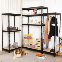 도디스 무볼트 조립식 철제 시스템행거, 5. 4단 X 행거봉 2개, 1000x400x1800, 화이트
