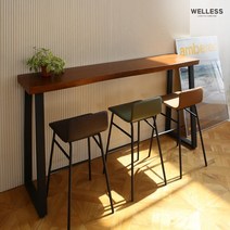 웰리스 뉴송 우드슬랩 카페 바테이블 W1400 1600 1800 2000 SE0, W2000
