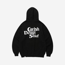 카비시 셀러 로고 후드 블랙 화이트 - 23SS Cavish Seller Logo White 274667