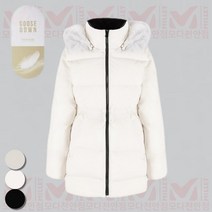 밀레 22FW 여자 셀레네베타 롱패딩 필드파카 +폭스퍼 IVORY