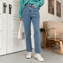 여자 오늘 뭐 입지 당연히 캐주얼 일자핏 데님팬츠