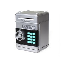 주식회사 위시 디지털 지폐 저금통 ATM 자동저금통 미니금고, ATM저금통-실버, 1개