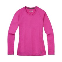 Smartwool SW015255J24XL 여성용 메리노 150 베이스레이어 긴소매 축제 푸크시아 XL, Medium, Festive Fuchsia