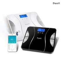 디웰 듀얼 스마트 체지방 체중계, 블랙, BTS-186B