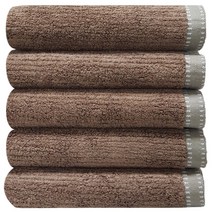 호텔수건 뱀부얀 200g 국산, 엔틱뱀부얀, 모카브라운 5장