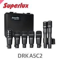 수퍼럭스 DRKA5C2 확장형 드럼 마이크 세트 SUPERLUX Drum microphone Set
