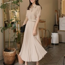 하이퀄리티 수입 봄 가을 원피스 플리츠 청담동 결혼식 수지 아이유 77 아나운서 구김없는 부케받는사람 서현 상견례 단정한 한지민 44 사이즈 옷 주름