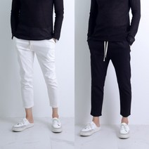 코코로맨틱 남자 린넨바지 밴딩 9부 슬랙스 8컬러