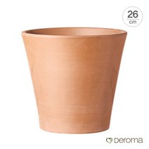 [Made in Italy] 데로마 테라코타 토분 인테리어화분 바소 코노, 26cm/white