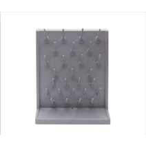 실험실 초자 기구 워싱 건조대 삼각플라스크 비커, 멜란지 그레이