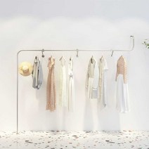 벽걸이 행거 옷가게 전시 디피 선반 고정식 고급 랙, A형 스텐 길이 300 높이 170