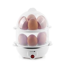 아주 편한 계란 삶는 기계 달걀 반숙란 2단 찜기 에그스티머, 화이트