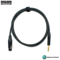 모가미 2549 1m 뉴트릭 골드도금 케이블 XLR(F)-6.3mm(TRS)타입 (MN-49FTRSB01)