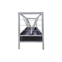 가축 사료통 송아지 농장 돼지 소 스텐 사료 분배기, 1m 양면 고무 양 여물통