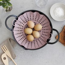 실리콘찜기 파스텔 실리콘찜시트 만두 계란, 레드