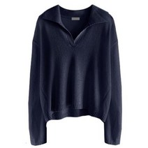 바리 오픈 카라 니트