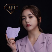 다이아핏 베이직 KF94 예쁜핏 2D새부리형 8컬러 보건용마스크 대형/중형/소형 개별포장, 중형(청소년~여성), 시크 블랙, 50매