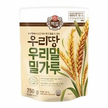 [만능]백설 우리밀 밀가루 (수제비 제빵재료) 명절 설날 제사 간단요리 맛나는 한끼 CJ 가을 식재료 750g, 6개