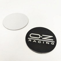 휠 용품 4pcs 45mm OZ 레이싱 휠 센터 캡 스티커 엠블럼 자동차 Hubcaps 커버 로고 배지 알루미늄, 03 Black