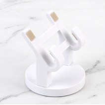 안경거치대 멀티 받침대 탁상용 회전형 간편부착, 블랙