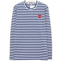 국내배송꼼데가르송 22FW P1T164 BLUE WHITE 긴팔티