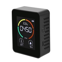가정용 캠핑용 일산화탄소 경보기 측정기 공기 모니터 co2 이산화탄소 감지기 공기, 레드 오렌지