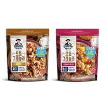 퀘이커 오트 그래놀라 골든 넛츠 200g + 크랜베리 바나나 200g 세트, 2세트