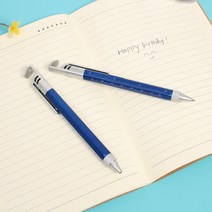 [여로] 6IN1 멀티툴 볼펜 10P세트(블루) 팬시 사무 펜슬 판촉 소프트 이색 학습용 업무용 그립, 상세페이지 참조
