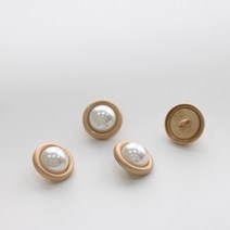 무광 골드 고리 단추 1.8cm 5개 헤어핀 곱창 재료