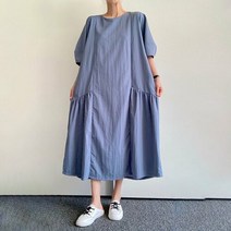 아이우먼 나일론앞주름롱원피스 TGK043M306 빅사이즈