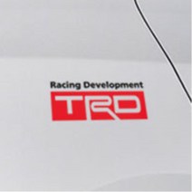 도요타 TRD 로고 차량용 꾸미기 스티커 범퍼 휀다 잔기스 본내트 코나 셀프 카니발 흠집난차 쏘나타DN8 올뉴쏘렌토 얼룩감추기 코란도C 타이어옆 튜닝, 1개, 옐로우
