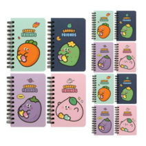 핑크풋 1500 당근친구들 합지수첩 4종 세트, 네이비+핑크+퍼플+민트, 6세트