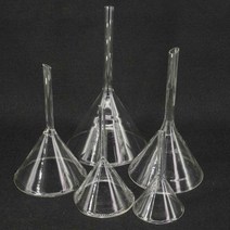 소형 실험실 유리 깔때기 붕규산 제품 30mm 40mm 50mm 60mm 75mm 90mm 100mm 120mm