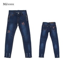 [엠제이 주니어] [MJ JUNIOR]주니어해지패치지퍼스판스키니진(봄 가을)23A