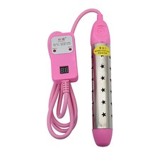 가열 돼지꼬리 히터 온수 물데우는 기계 물 가열기, 스마트 온도 조절 모델 2000W 핑크