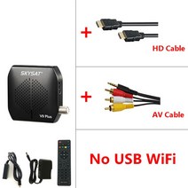차무무 SKYSAT V9 플러스 풀 HD 1080P DVB S/S2 디지털 위성 수신기 지원 CS 파워부 TV USB 와이파이 옵션, 01 V9 Plus_04 AU Plug