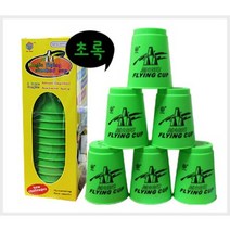 매직플라잉 컵쌓기 컵타 컵스택스(12p) 색상 6종, 초록