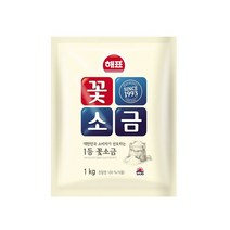 해표 꽃소금, 1kg, 3개