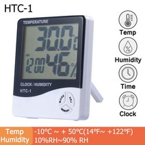 Mini LCD for Wireless Thermometer Smart Electric Digital Hygrometer Weather Station Clocks, [01] White