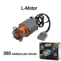 빌딩 블록 다중 전원 기능 기술 부품 고속 M L 모터 서보 몬스터 PF 모델 세트 벽돌 장난감, L-Motor A