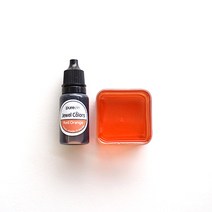 레진공예 레진조색제 (투명) 24색 10ml 단품, 레드오렌지 10ml