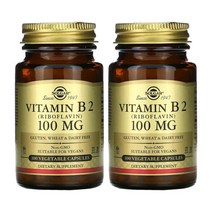 솔가 리보플라빈 100mg 100캡슐 2통 비타민B2 B1, 2개, 100개