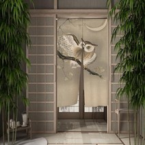 동물 문 커튼 중국어 잉어 호랑이 표범 새 파티션 화면 복도 입구 출입구 일본 방 장식, CTS00352+65x90cm