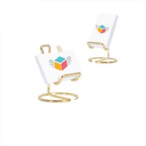 레디박스 고급메탈 스마트폰 태블릿 명함 거치대 2개입, 골드