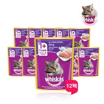 [브이펫] 위스카스파우치 고등어 80g 12팩, 상세 설명 참조, 상세 설명 참조, 상세 설명 참조